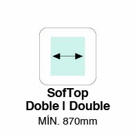 MIN. ANCHO SOFTOP DOBLE 870mm